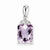 Sterling Silver Pink Quartz Pendant, Adorable Pendants for Necklace