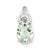 Sterling Silver Green Quartz Pendant, Delightful Pendants for Necklace