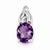 Sterling Silver Amethyst Pendant, Exquisite Pendants for Necklace