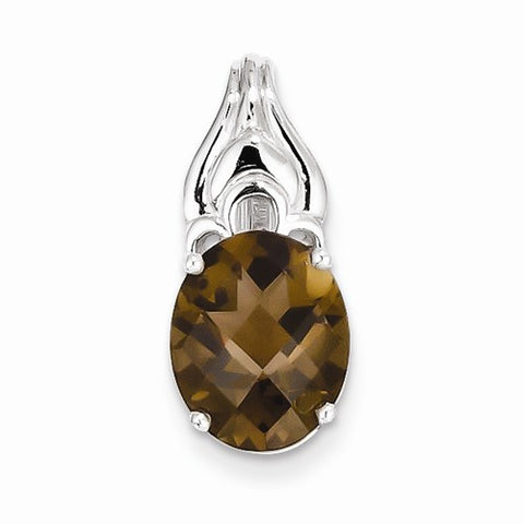 Sterling Silver Smokey Quartz Pendant, Gorgeous Pendants for Necklace