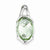 Sterling Silver Green Quartz Pendant, Dazzling Pendants for Necklace