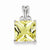 Sterling Silver Lemon Quartz Pendant, Pretty Pendants for Necklace