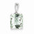 Sterling Silver Green Quartz Pendant, Beautiful Pendants for Necklace