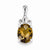 Sterling Silver Whiskey Quartz Pendant, Pendants for Necklace