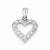 Sterling Silver Pink CZ Heart Pendant, Appealing Pendants for Necklace