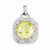 Sterling Silver Lemon Quartz Pendant, Delightful Pendants for Necklace