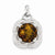 Sterling Silver Whiskey Quartz Pendant, Pendants for Necklace