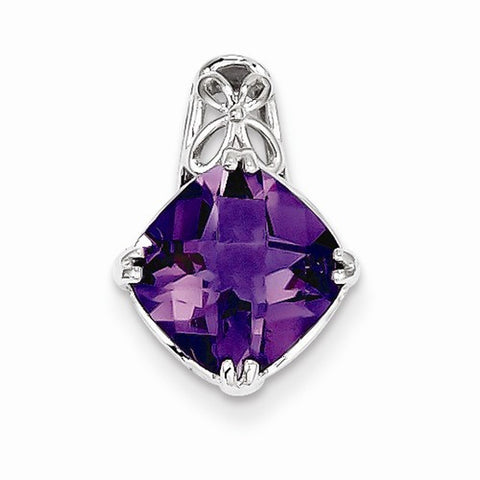 Sterling Silver Amethyst Pendant, Gorgeous Pendants for Necklace