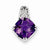 Sterling Silver Amethyst Pendant, Gorgeous Pendants for Necklace