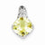 Sterling Silver Lemon Quartz Pendant, Stylish Pendants for Necklace