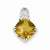 Sterling Silver Whiskey Quartz Pendant, Appealing Pendants for Necklace