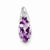 Sterling Silver Amethyst Pendant, Pretty Pendants for Necklace
