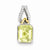 Sterling Silver w/ Flash Gold-plate Accent Lemon Quartz pendant, Lovely Pendants for Necklace