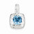 Sterling Silver Blue Topaz Pendant, Adorable Pendants for Necklace