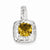 Sterling Silver Whiskey Quartz Pendant, Exquisite Pendants for Necklace