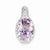 Sterling Silver Pink Quartz Pendant, Charm
