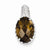 Sterling Silver Smokey Quartz Pendant, Adorable Pendants for Necklace