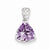 Sterling Silver Pink Quartz Pendant, Pretty Pendants for Necklace