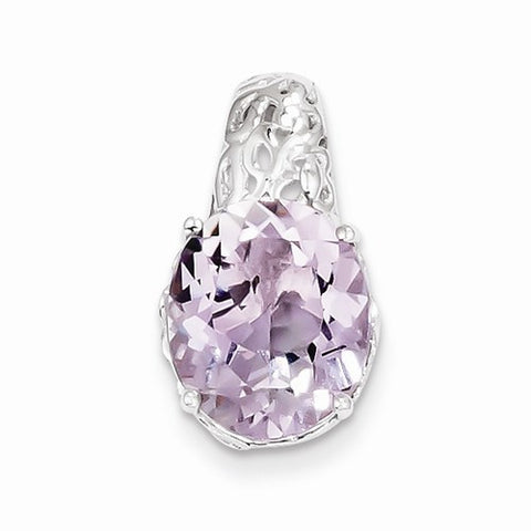 Sterling Silver Pink Quartz pendant, Appealing Pendants for Necklace