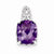 Sterling Silver Amethyst Pendant, Beautiful Pendants for Necklace