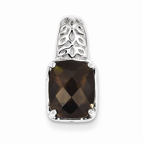Sterling Silver Smokey Quartz Pendant, Appealing Pendants for Necklace
