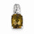 Sterling Silver Whiskey Quartz Pendant, Charm