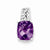 Sterling Silver Amethyst Pendant, Dazzling Pendants for Necklace