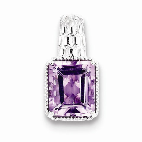 Sterling Silver Amethyst Pendant, Gorgeous Pendants for Necklace