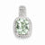Sterling Silver Green Quartz Pendant, Appealing Pendants for Necklace