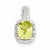 Sterling Silver Lemon Quartz Pendant, Dazzling Pendants for Necklace