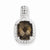Sterling Silver Smokey Quartz Pendant, Delightful Pendants for Necklace