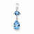 Sterling Silver Rhodium Plated Diamond & Light Swiss BT pendant, Alluring Pendants for Necklace