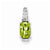 Sterling Silver Rhodium Plated Diamond & Peridot Pendant, Pendants for Necklace