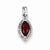Sterling Silver Diamond and Garnet pendant, Adorable Pendants for Necklace