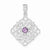 Sterling Silver Amethyst Pendant, Pretty Pendants for Necklace