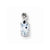 Sterling Silver Rhodium Plated Dia. & Aquamarine Oval pendant, Classy Pendants for Necklace
