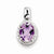 Sterling Silver with Pink Amethyst Pendant, Pendants for Necklace