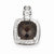 Sterling Silver Diamond Smoky Quartz pendant, Pretty Pendants for Necklace
