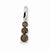Sterling Silver Smoky Quartz Diamond Pendant, Stylish Pendants for Necklace