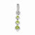 Sterling Silver Peridot Diamond Pendant, Charm