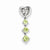 Sterling Silver Peridot Diamond pendant, Pretty Pendants for Necklace
