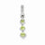 Sterling Silver Peridot Diamond pendant, Gorgeous Pendants for Necklace