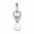 Sterling Silver Freshwater Cultured Pearl Diamond pendant, Appealing Pendants for Necklace