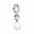 Sterling Silver Freshwater Cultured Pearl Diamond pendant, Beautiful Pendants for Necklace