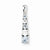 Sterling Silver Aquamarine & Diamond pendant, Pendants for Necklace