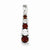 Sterling Silver Garnet & Diamond pendant, Lovely Pendants for Necklace