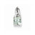 Sterling Silver Green Amethyst Diamond Pendant, Pendants for Necklace