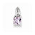 Sterling Silver Pink Amethyst Diamond Pendant, Pendants for Necklace