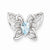 Sterling Silver Light Swiss Blue Topaz Diamond Pendant, Delightful Pendants for Necklace
