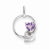 Sterling Silver Pink Amethyst Diamond Pendant, Exquisite Pendants for Necklace